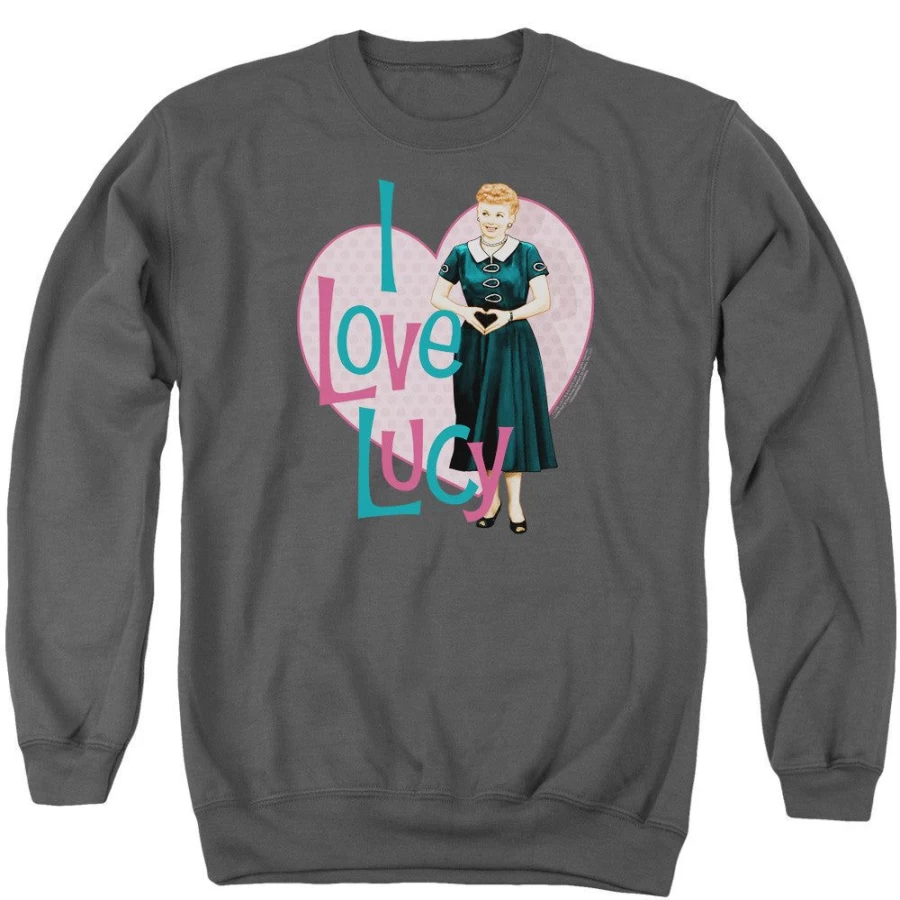 "MeTV Custom Classics I Love Lucy Unisex Heart You T-Shirt – Vintage TV Show Merchandise"
