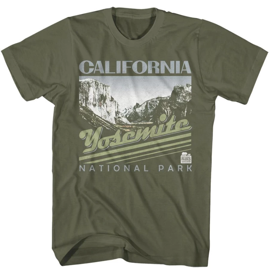 "MeTV Custom Brands Unisex Yosemite National Park Stripes Design Apparel"
