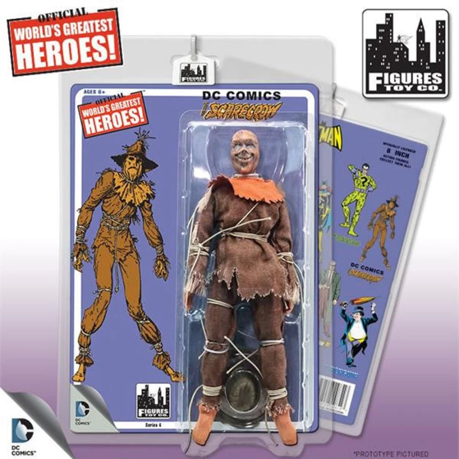 MeTV Figures Batman Retro 8-Inch Scarecrow Action Figure - Series 4 Collectible Toy