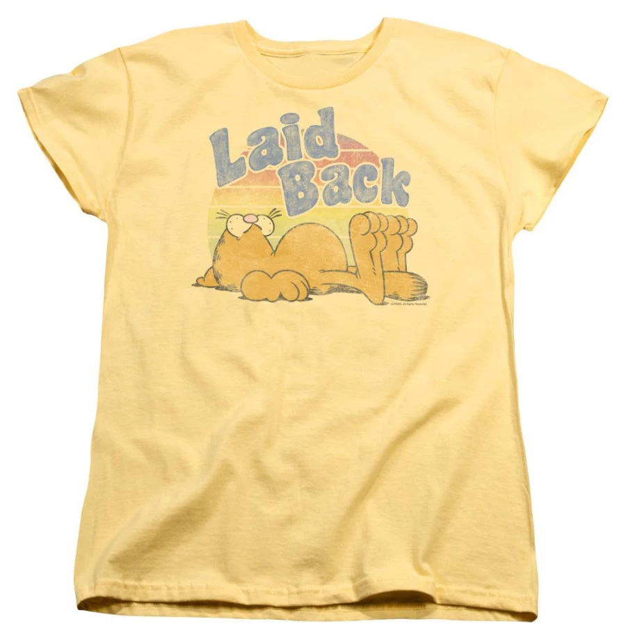 "MeTV Custom Classics Garfield - Laid Back Unisex T-Shirt | Cartoon Comfort Wear"