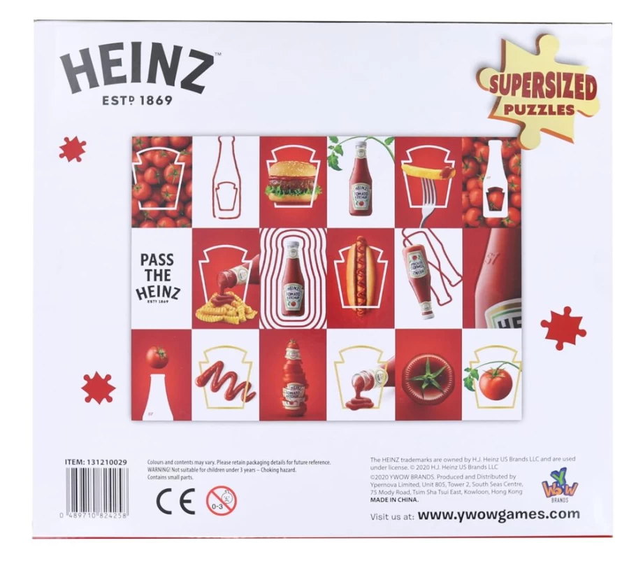 Toynk Supersized 1000-Piece Heinz Ketchup Jigsaw Puzzle for Adults & Collectors