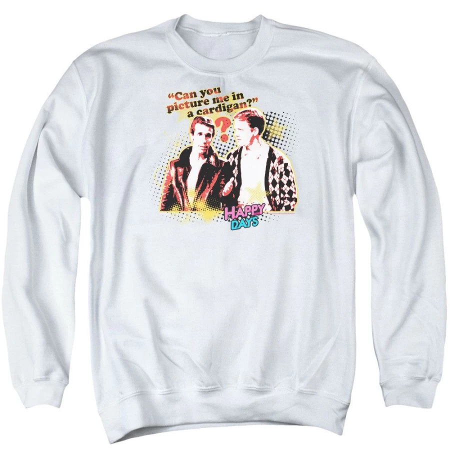 "MeTV Custom Classics Happy Days Unisex No Cardigans Vintage Inspired Tee"