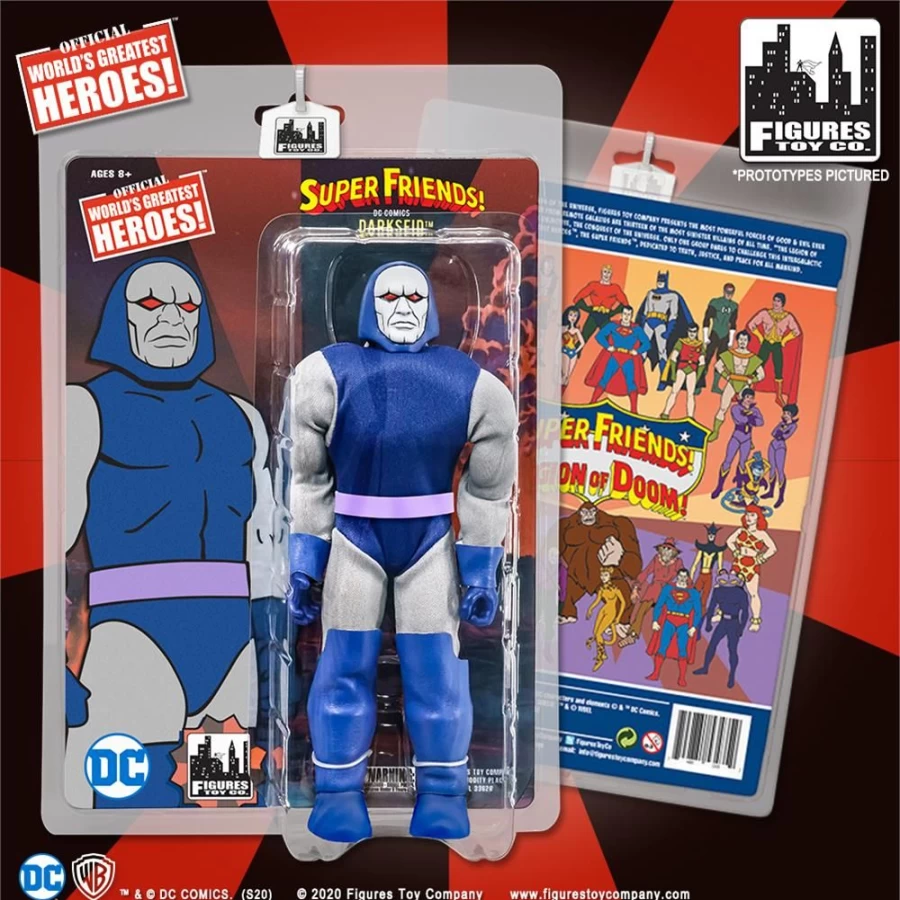 MeTV Figures Super Friends Darkseid Action Figure – Collectible DC Comics Villain Toy