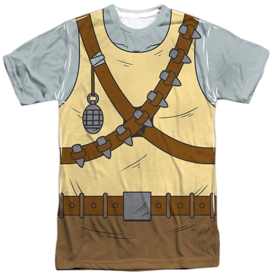 "MeTV Custom Classics Unisex Teenage Mutant Ninja Turtles Rocksteady Costume - Full Body Outfit (Front & Back)"