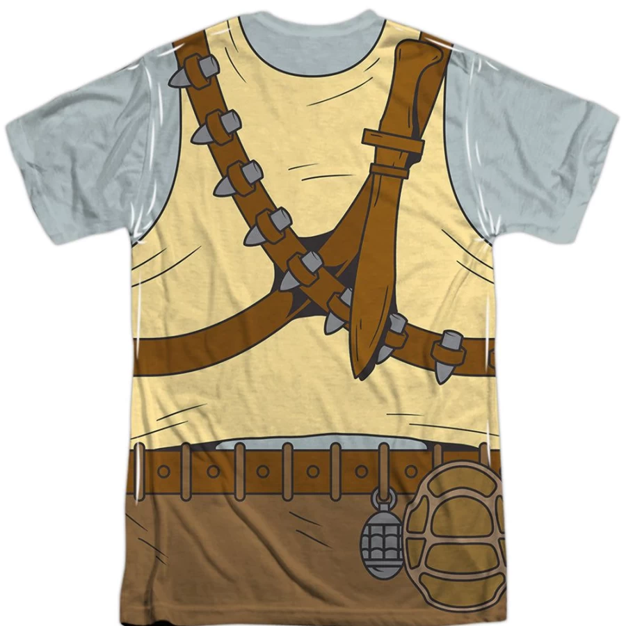 "MeTV Custom Classics Unisex Teenage Mutant Ninja Turtles Rocksteady Costume - Full Body Outfit (Front & Back)"