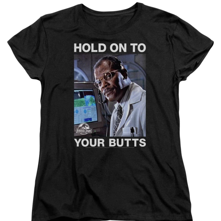 "MeTV Custom Classics Jurassic Park - Hold Onto Your Butts Unisex T-Shirt"
