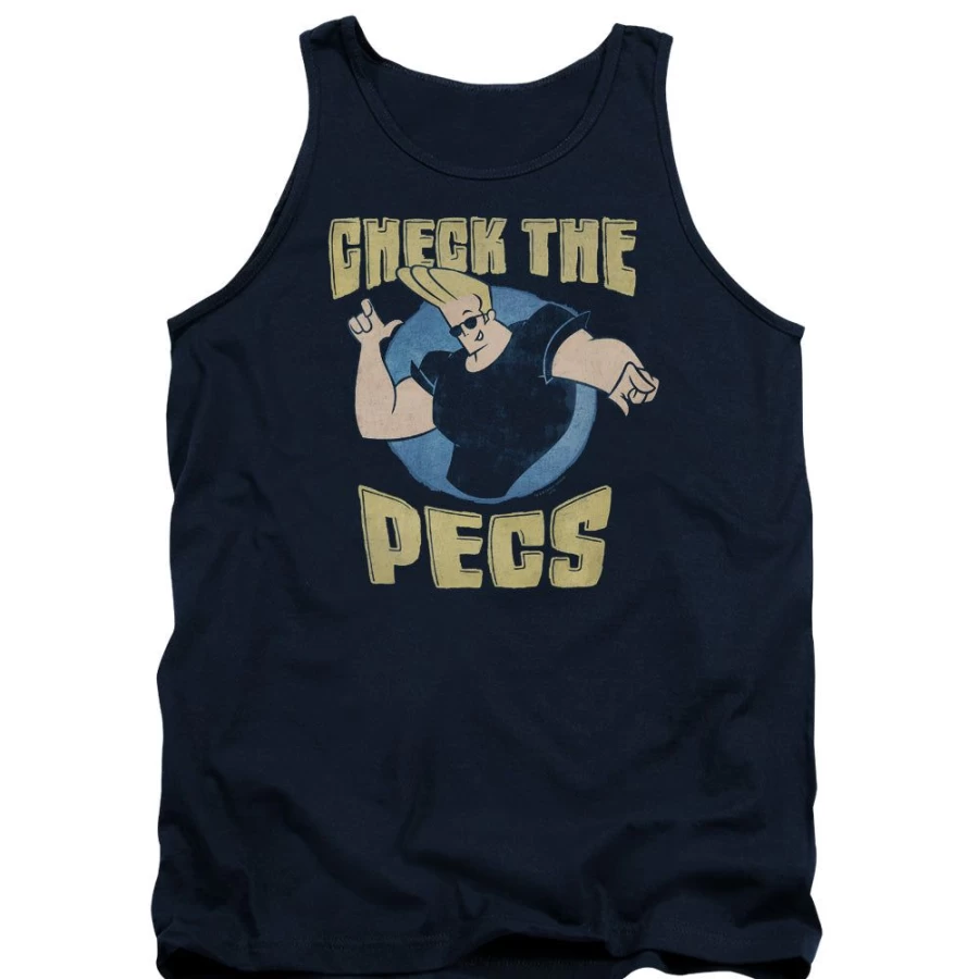 "MeTV Custom Classics Johnny Bravo Unisex T-Shirt - Check The Pecs Design"
