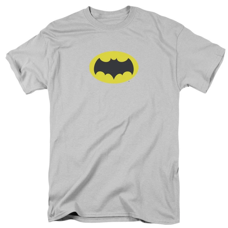 MeTV Custom Classics Unisex Batman Logo Graphic T-Shirt - Chest Emblem Design