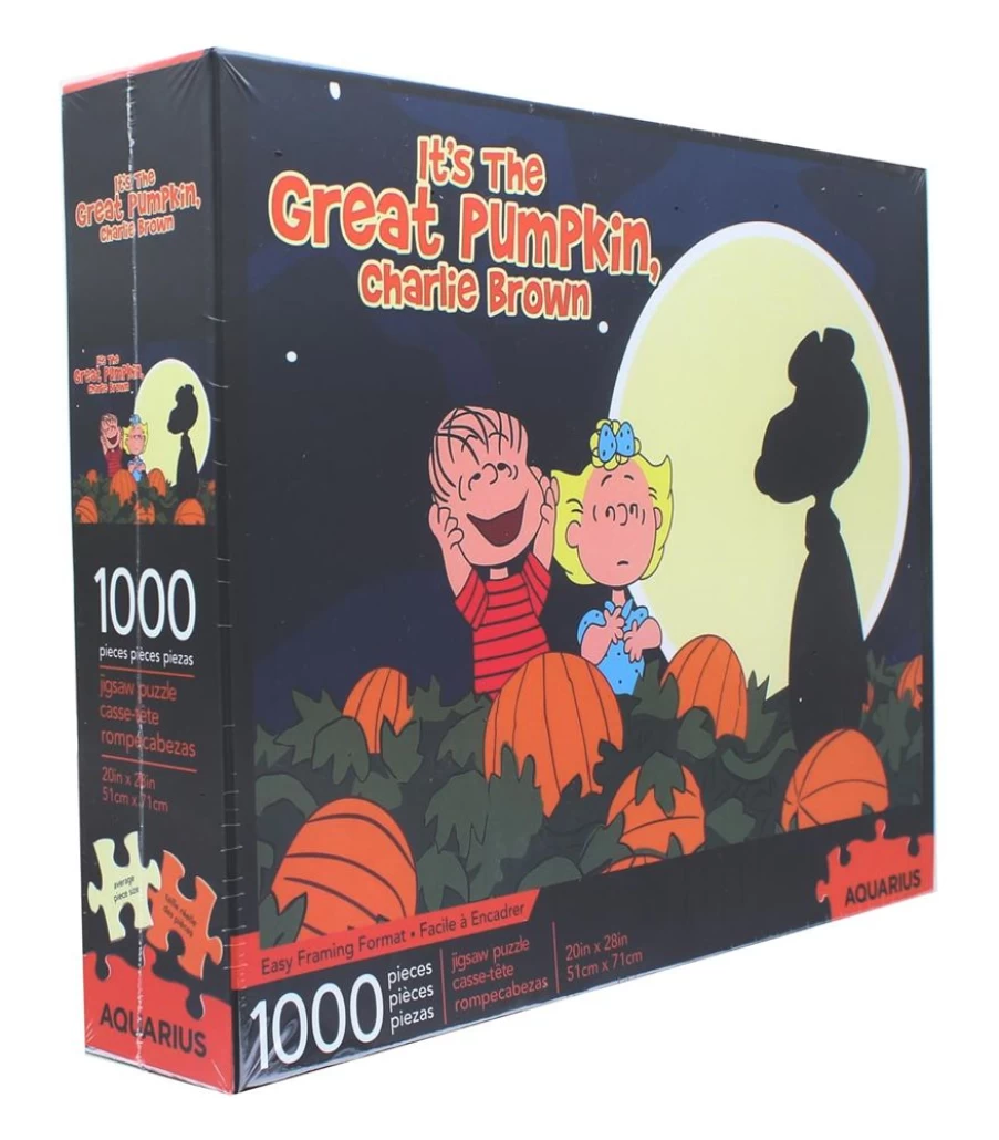Toynk The Great Pumpkin Charlie Brown 1000-Piece Peanuts Jigsaw Puzzle for Adults & Kids