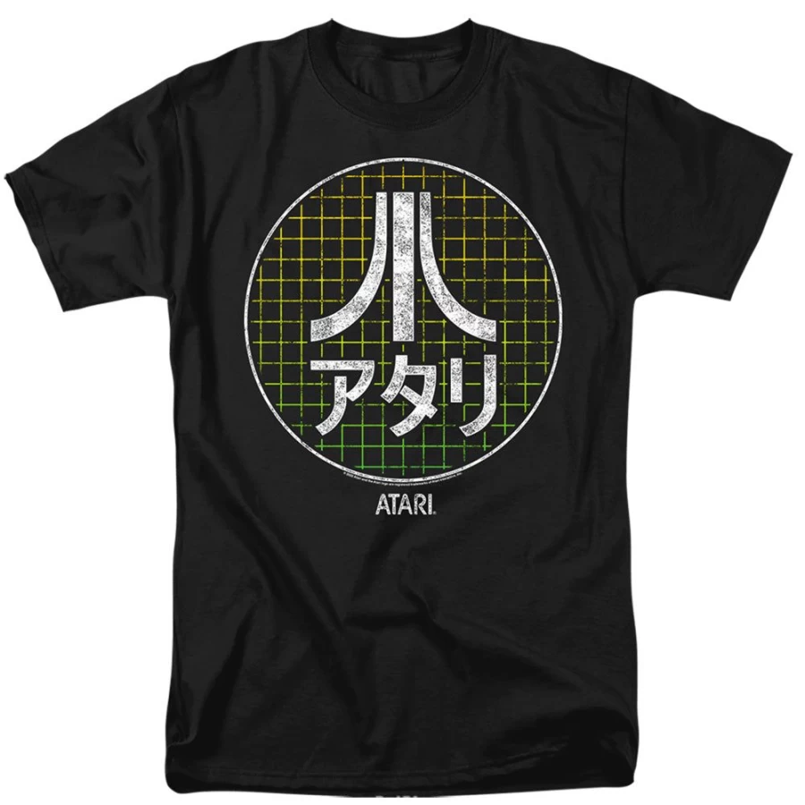 MeTV Custom Classics Atari-Inspired Japanese Grid Design Unisex T-Shirt