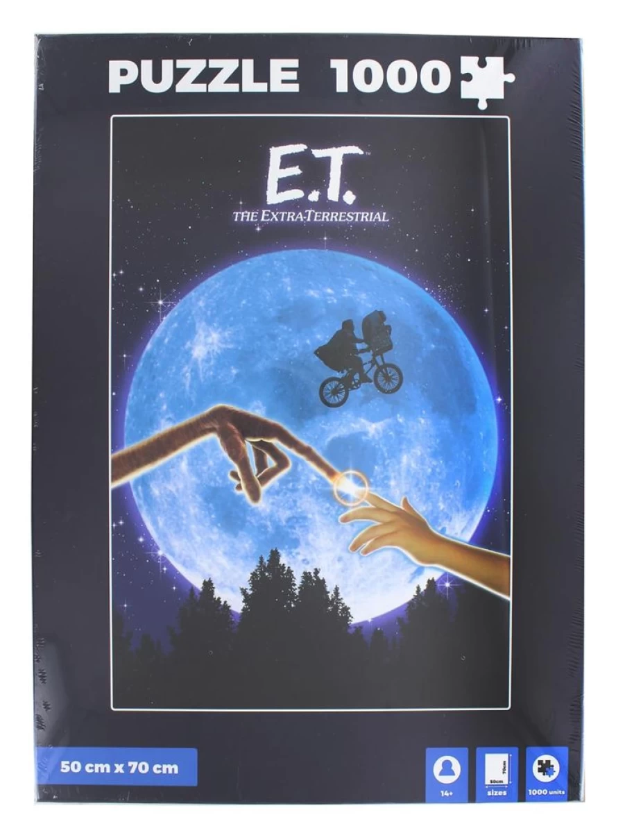 E.T. The Extra-Terrestrial 1000-Piece Jigsaw Puzzle by Toynk – Official Movie Poster Collectible