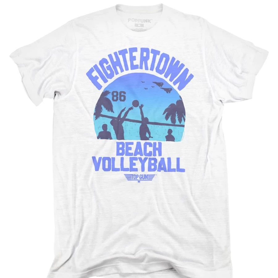 Popfunk Unisex Top Gun Volleyball Graphic Jeans Inspired by Movie