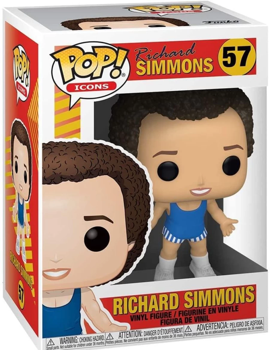 Toynk Exclusive Funko Pop Richard Simmons Vinyl Collectible Figure | Limited Edition Icons Series