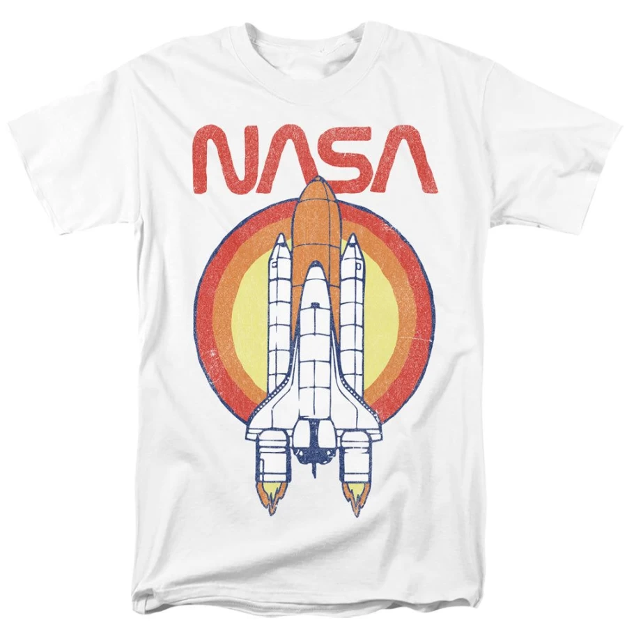 MeTV Custom Classics Unisex NASA Space Shuttle Circle Graphic Tee