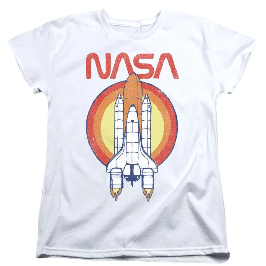 MeTV Custom Classics Unisex NASA Space Shuttle Circle Graphic Tee