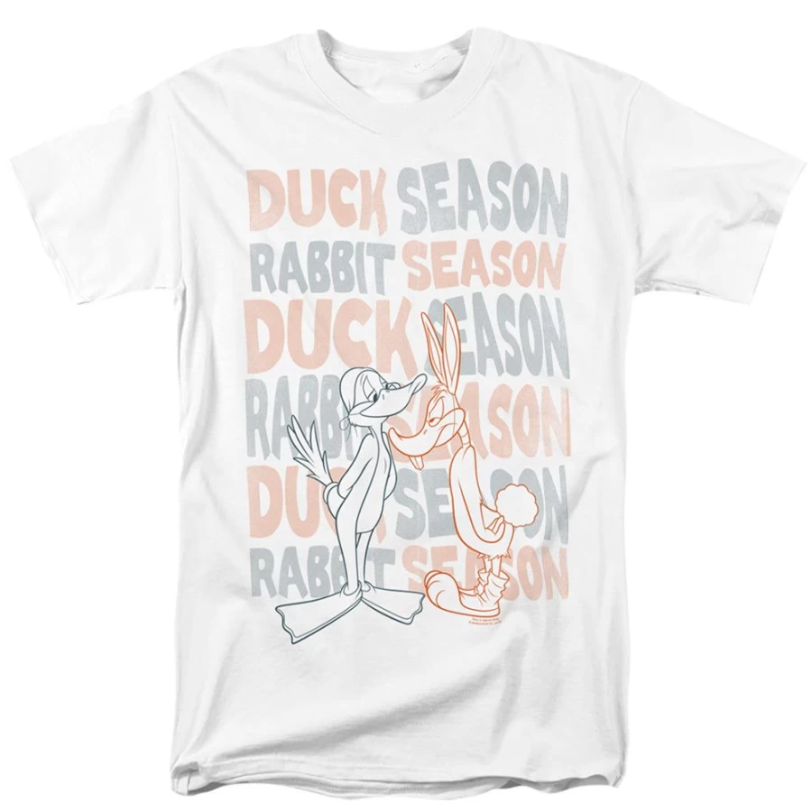 MeTV Custom Classics Looney Tunes Duck Season Rabbit Season Vintage Cartoon T-Shirt