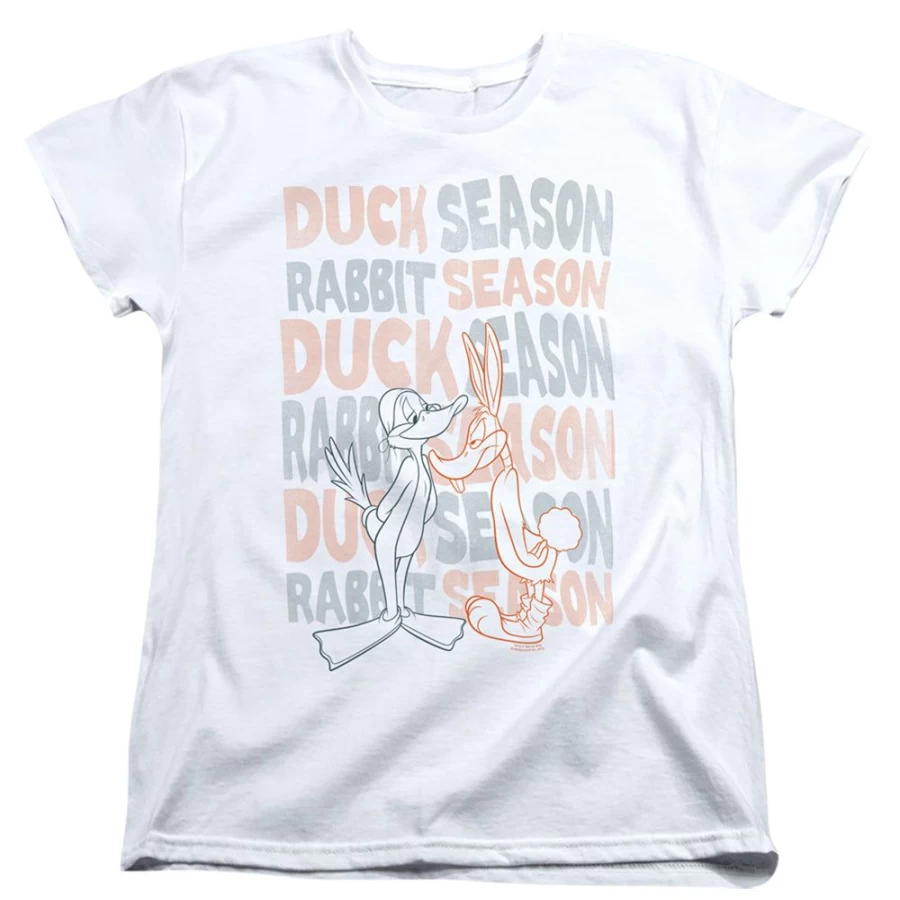 MeTV Custom Classics Looney Tunes Duck Season Rabbit Season Vintage Cartoon T-Shirt