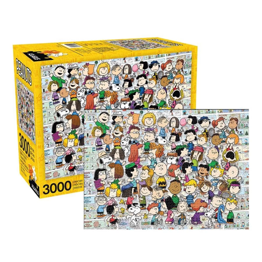 Toynk Peanuts Snoopy & Gang 3000-Piece Jigsaw Puzzle for Adults, Large Puzzle Challenge, Charlie Brown Comic Strip Collectible