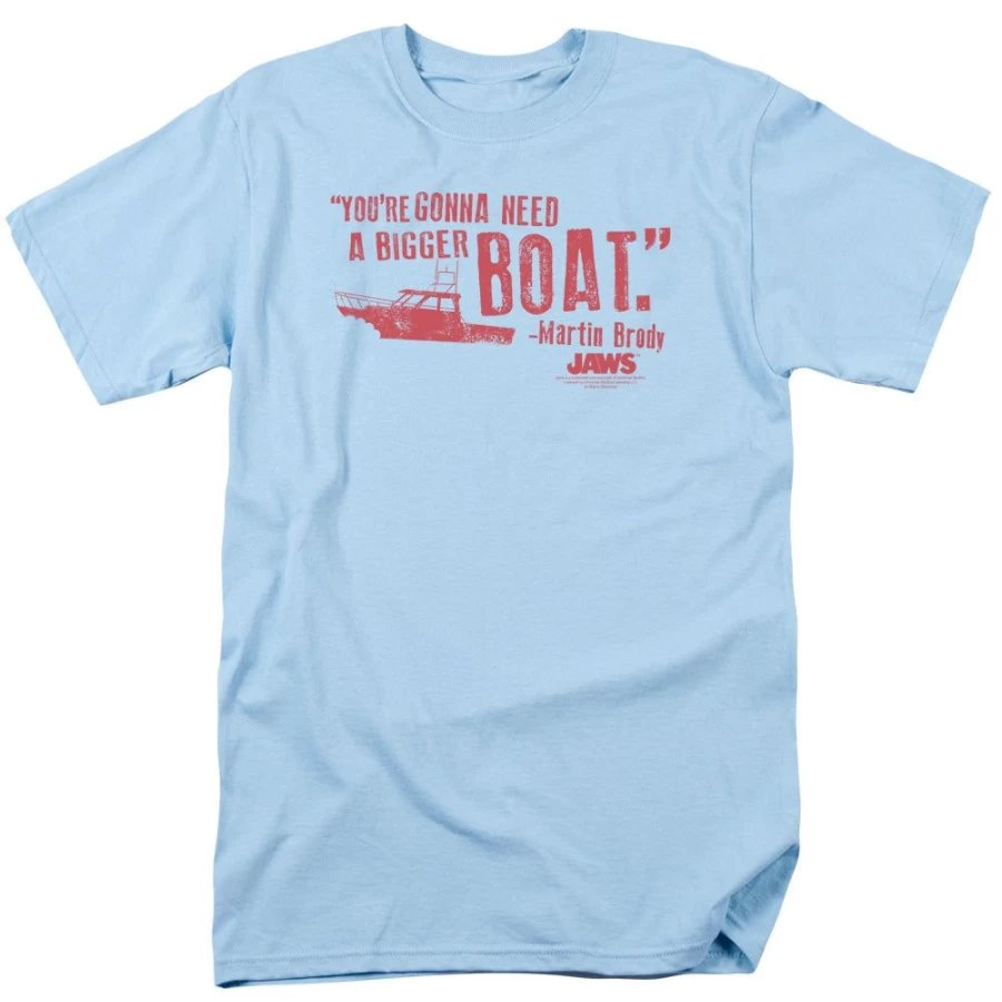 "MeTV Custom Classics Unisex Jaws - Bigger Boat Movie T-Shirt"