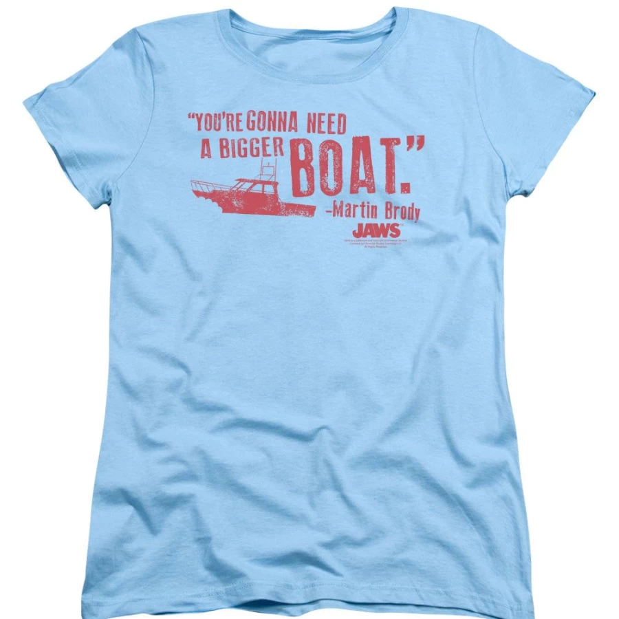 "MeTV Custom Classics Unisex Jaws - Bigger Boat Movie T-Shirt"
