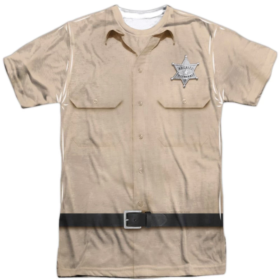 MeTV Custom Classics Unisex Andy Griffith Show Sheriff Andy Costume Uniform - Front & Back Design