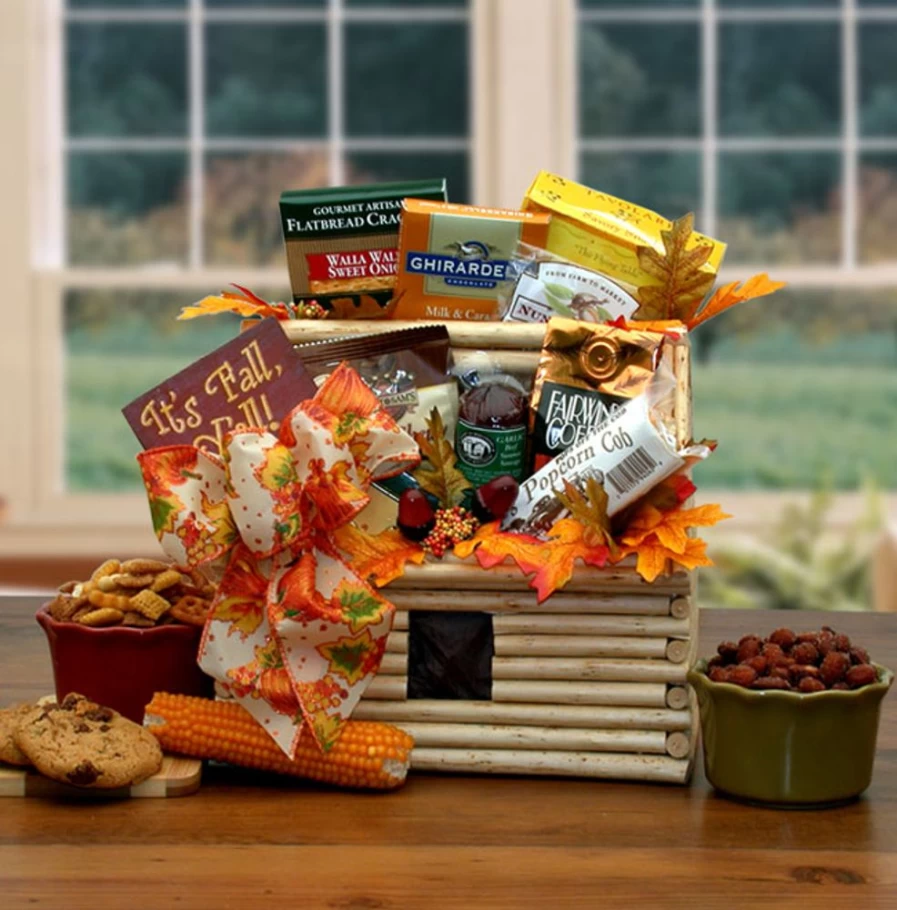"GBDS Cozy Fall Log Cabin Gift - Perfect Autumn Present for Cabin Lovers"