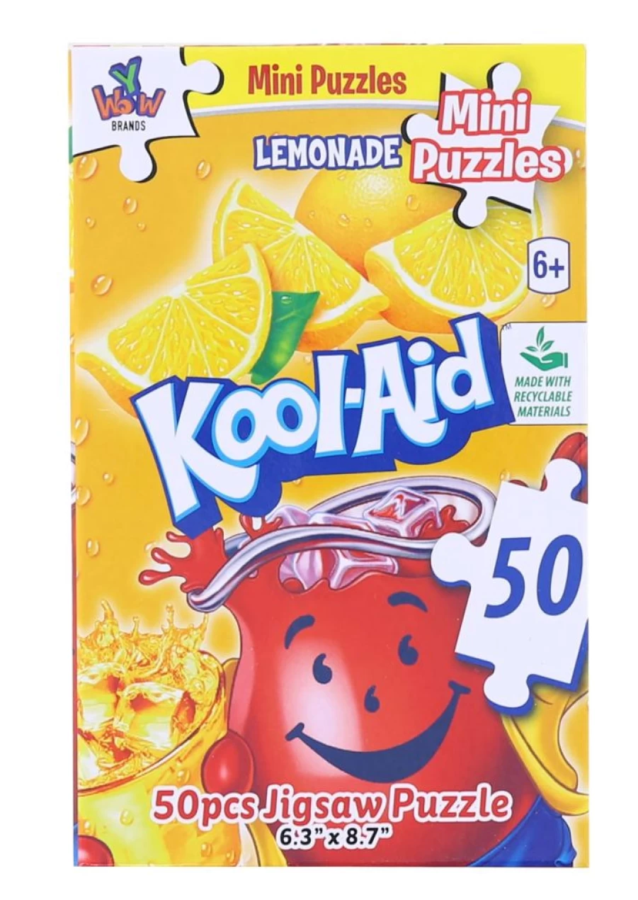 Toynk Kool-Aid Lemonade 50-Piece Mini Jigsaw Puzzle for Kids | Fun Educational Toy