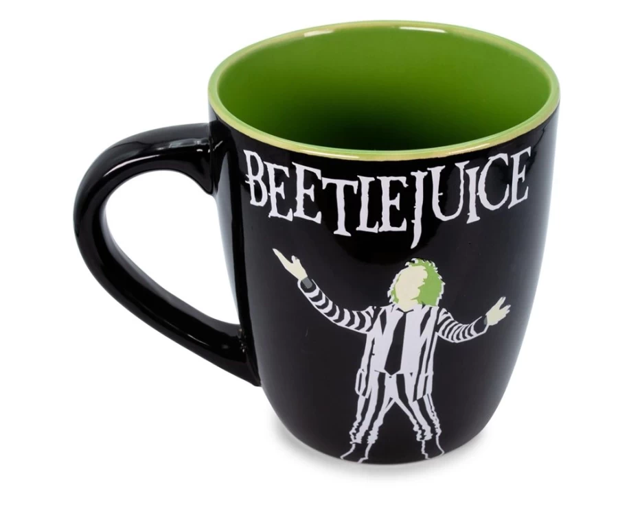 Toynk Beetlejuice "Ghost With The Most" 25oz Ceramic Coffee Mug - Collectible Movie Gift