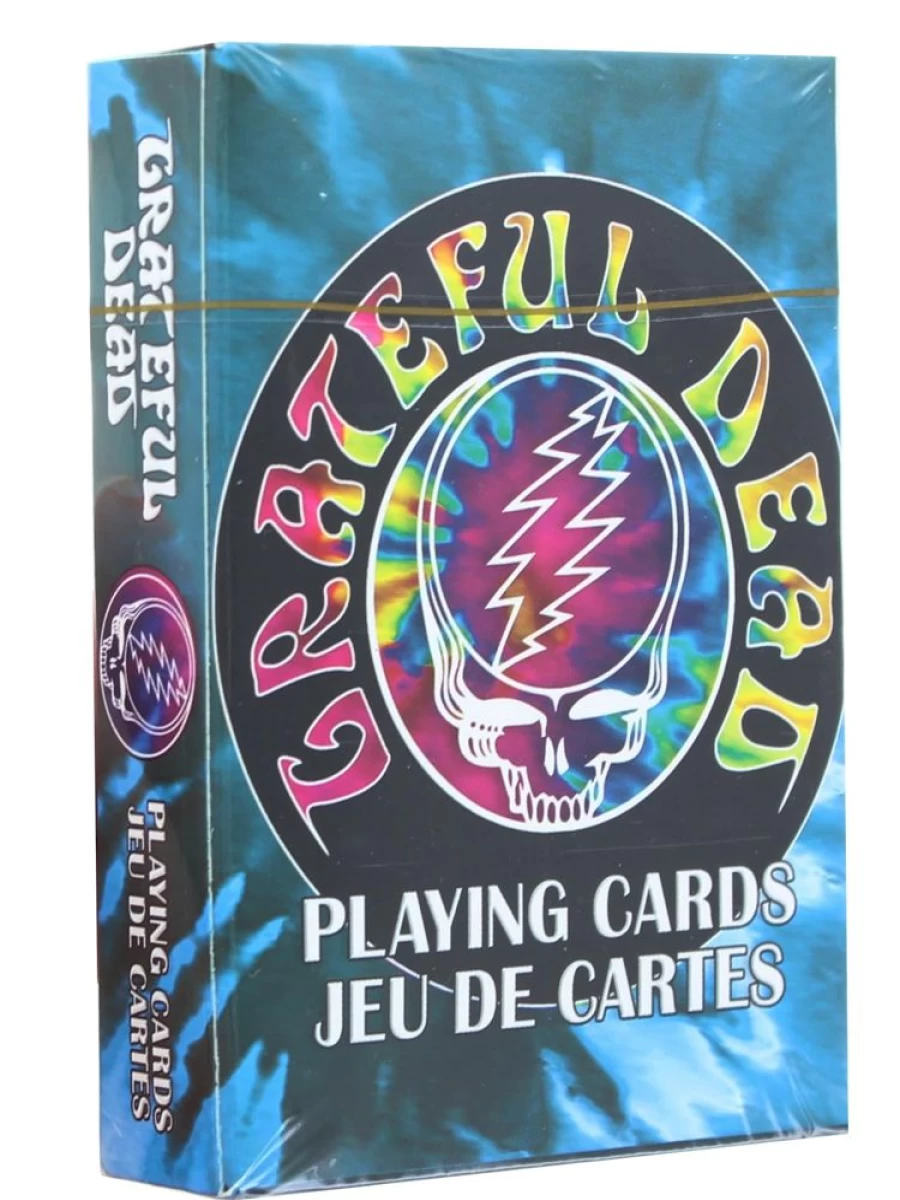 Grateful Dead Tie Dye Playing Cards Deck - 52 Cards + 2 Jokers by Toynk | Vibrant Psychedelic Design for Collectors & Card Games