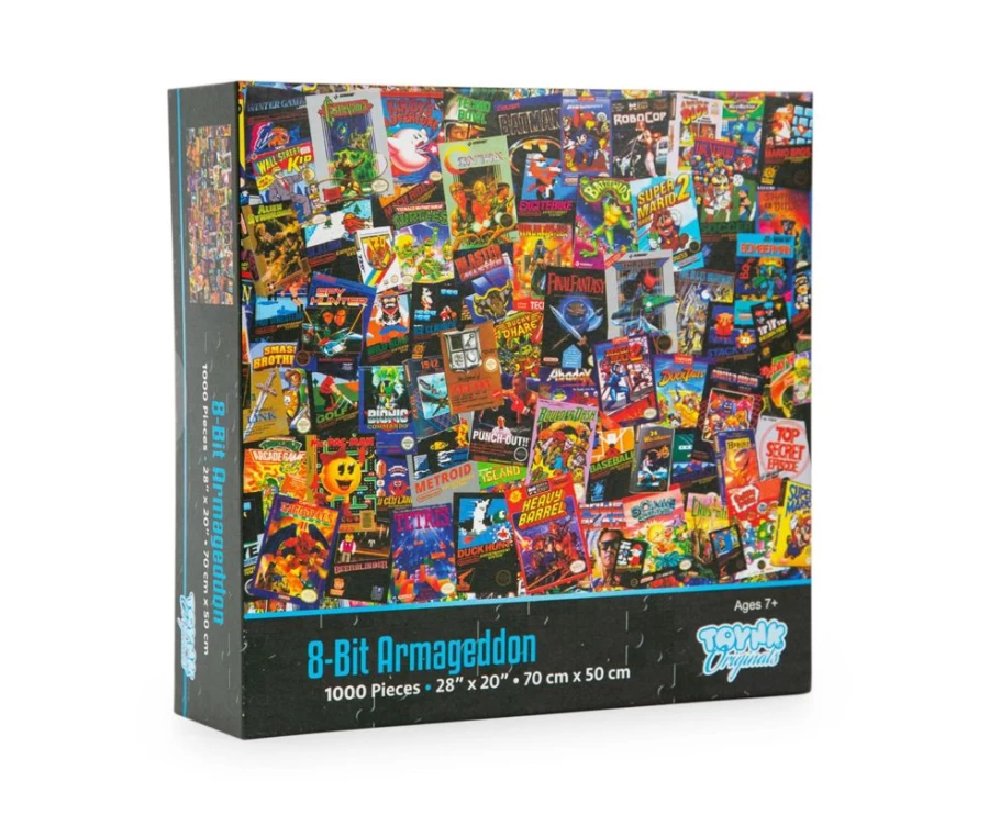 "Toynk 1000-Piece 8-Bit Armageddon Retro Video Game Jigsaw Puzzle for Adults"