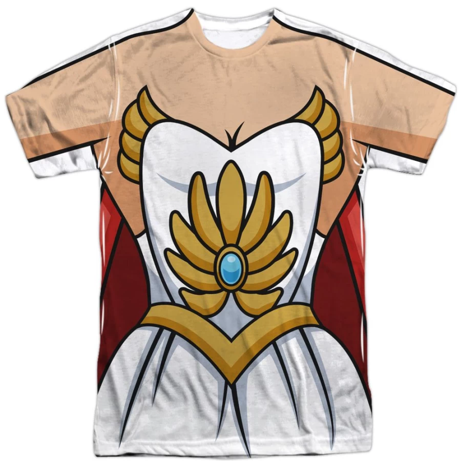 MeTV Custom Classics Unisex She-Ra Costume - Masters of the Universe Cosplay Outfit (Front & Back Design)