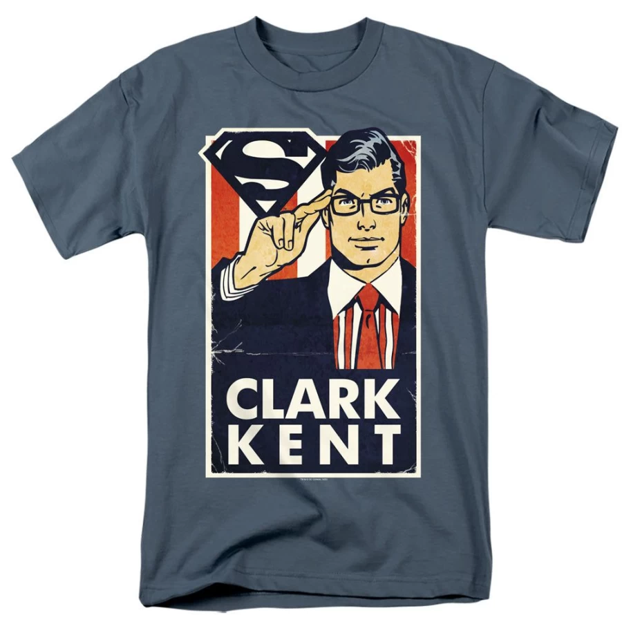"MeTV Custom Classics Superman - Kent For President Unisex Collectible T-Shirt"