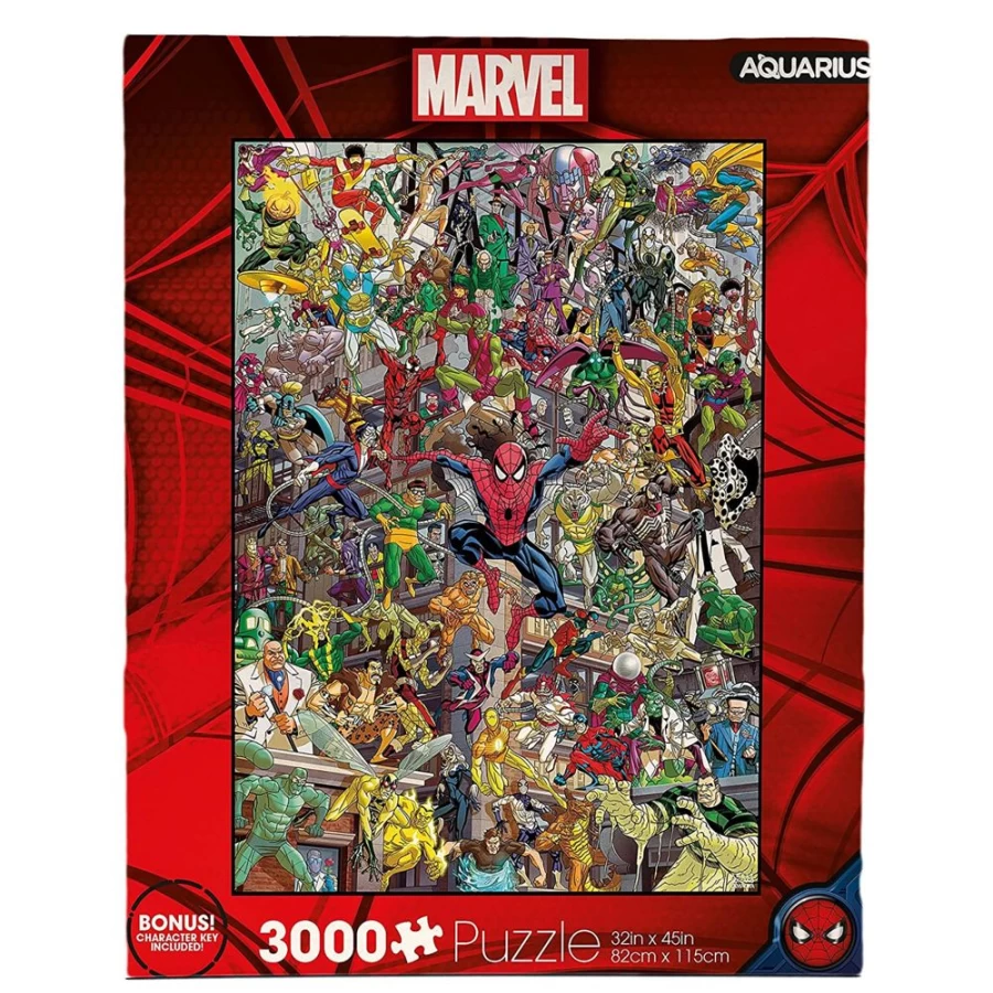 Toynk Marvel Spider-Man Villains 3000-Piece Jigsaw Puzzle for Adults, Collectible Comic Art Puzzle, Challenging Large Puzzle Gift for Fans