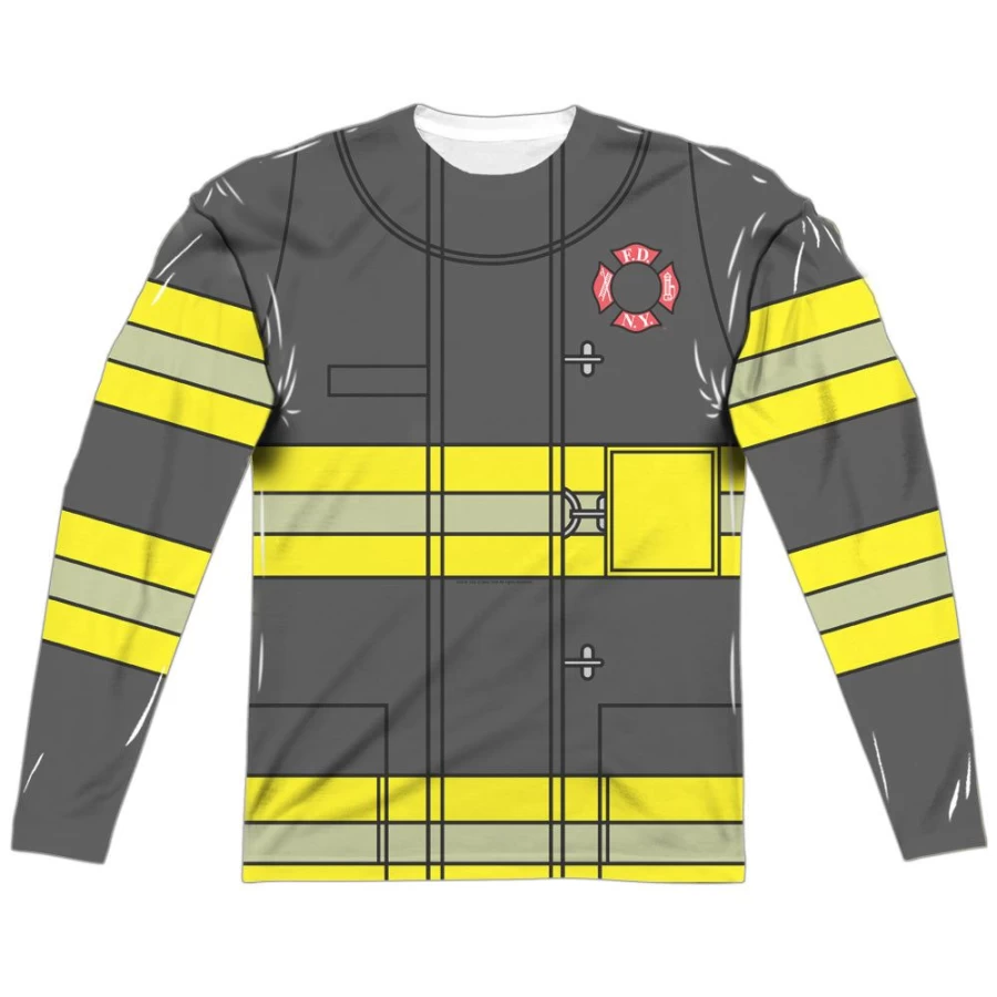 MeTV Custom Classics Unisex Firefighter Uniform - New York Style Front & Back Design