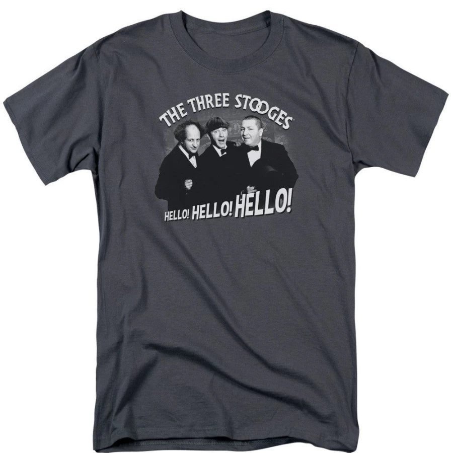MeTV Custom Classics Three Stooges - Hello! Unisex Vintage Comedy TV Show Collectible