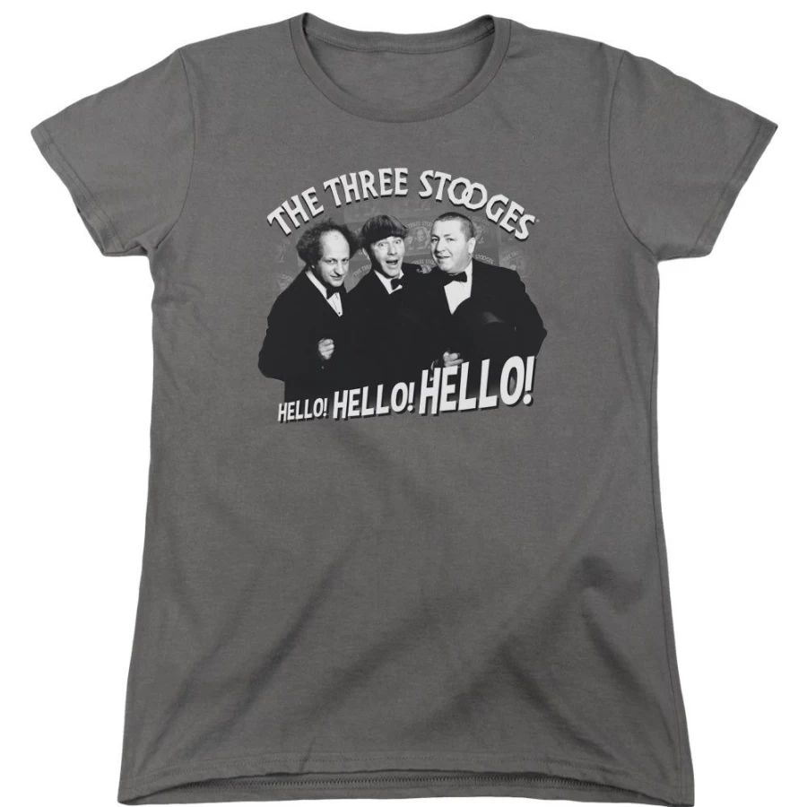 MeTV Custom Classics Three Stooges - Hello! Unisex Vintage Comedy TV Show Collectible