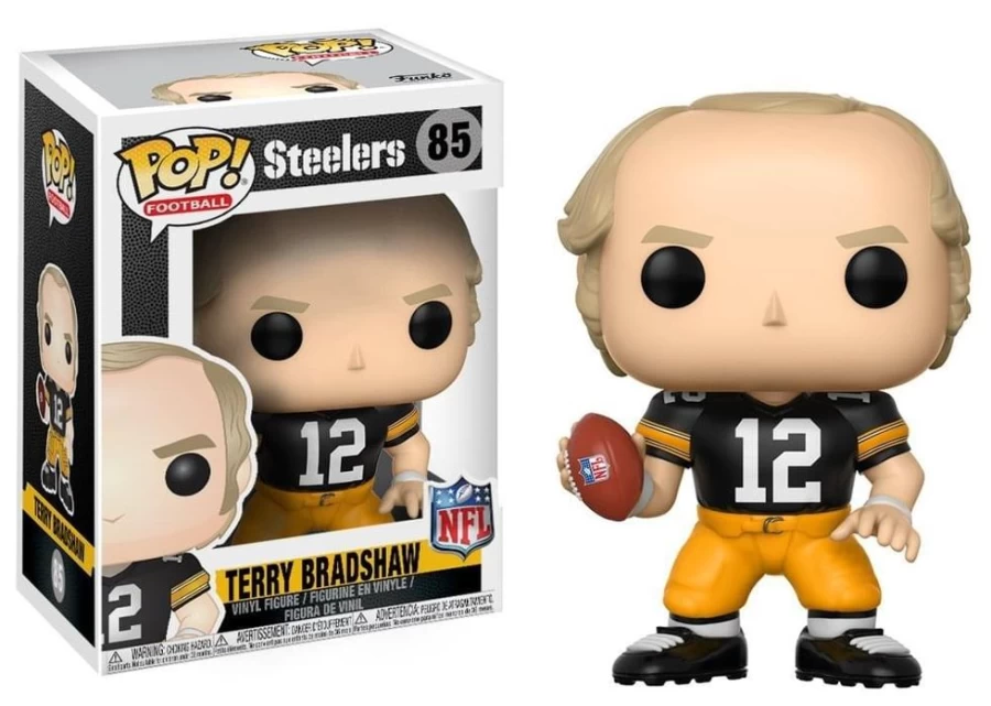 Toynk Pittsburgh Steelers NFL Pop! Vinyl Figure: Terry Bradshaw Home Uniform - Funko Collectible