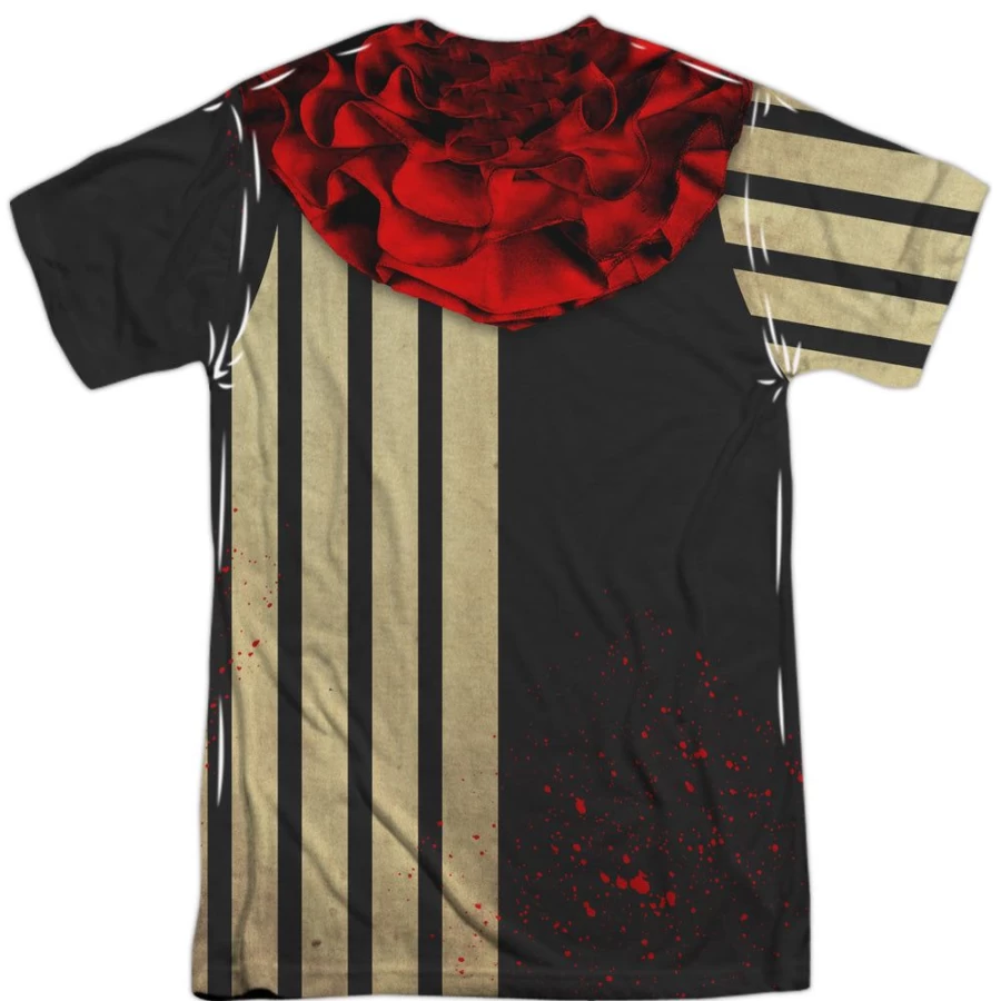 "MeTV Custom Classics Unisex Creepy Clown Halloween Costume Set (Front & Back)"