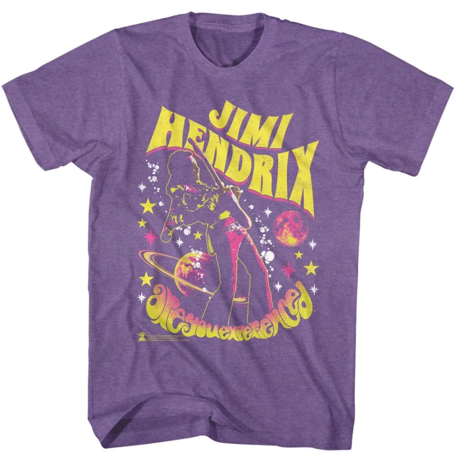 "MeTV Custom Brands Jimi Hendrix Space Concert Vintage Poster – Rare 60s Psychedelic Rock Memorabilia"