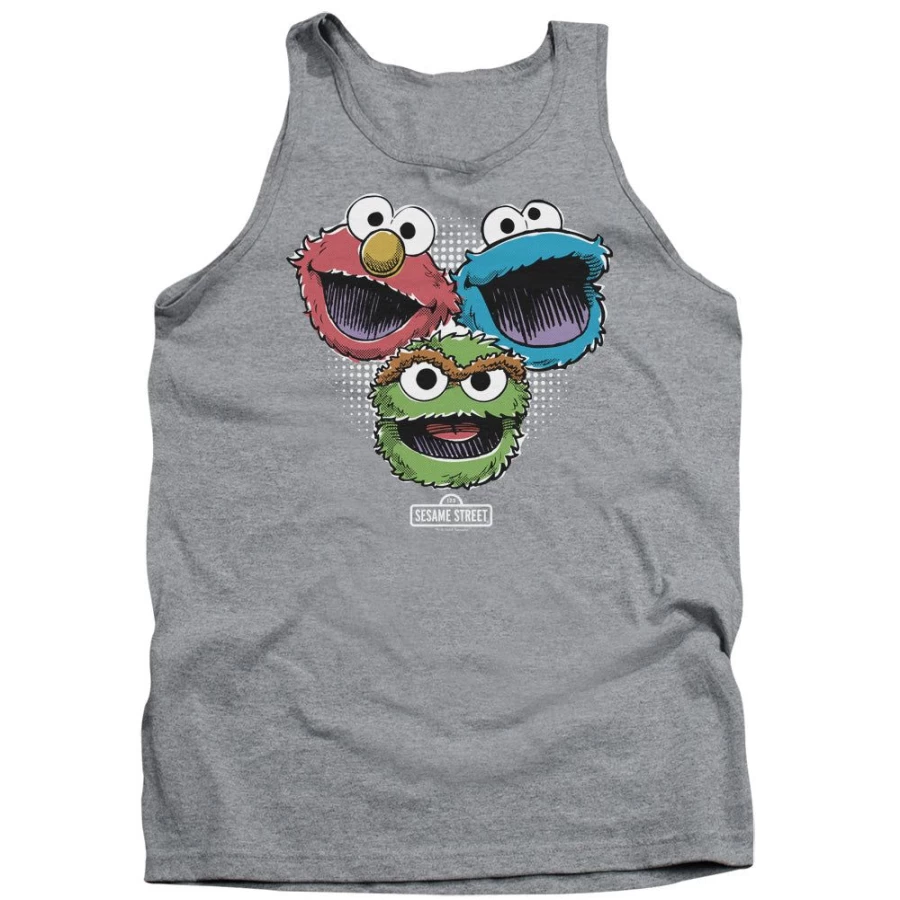 MeTV Custom Classics Sesame Street Halftone Heads Unisex Pop Culture Art Print
