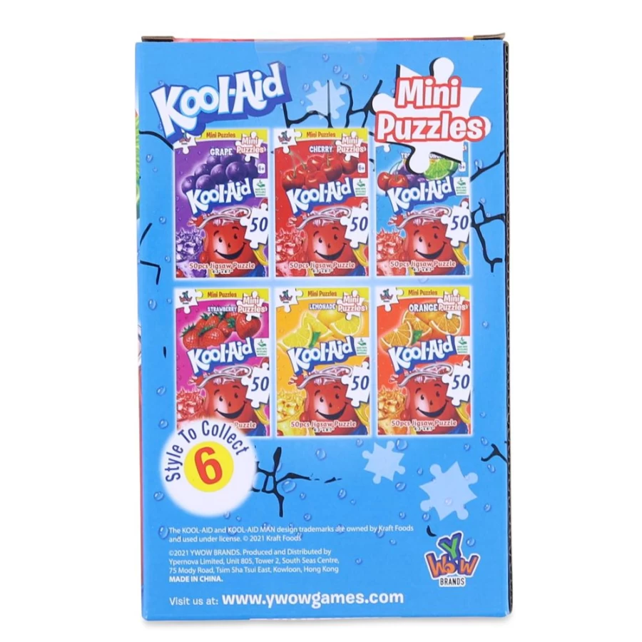 Toynk Kool-Aid Tropical Punch 50-Piece Mini Jigsaw Puzzle for Kids & Adults - Unisex Fun Collectible Puzzle