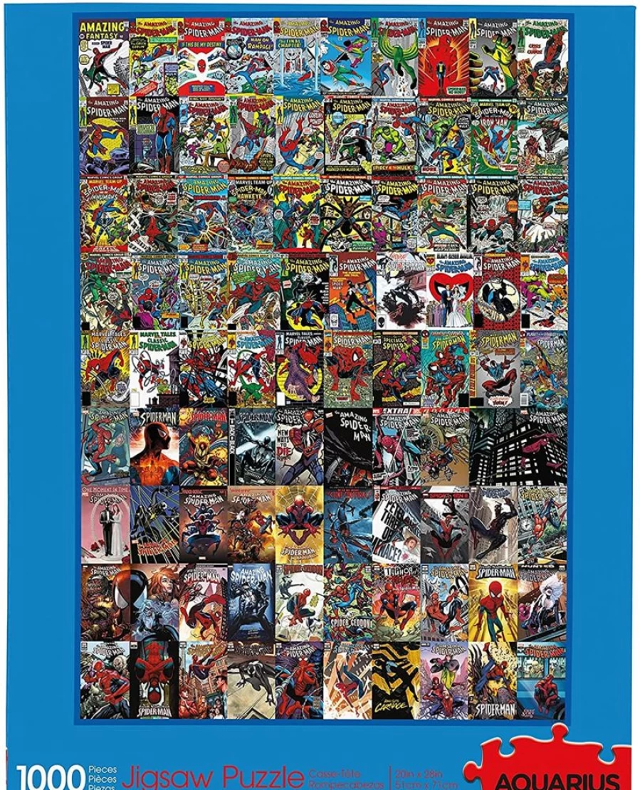 Toynk Marvel Spider-Man 1000-Piece Jigsaw Puzzle - Collectible Comic Cover Art