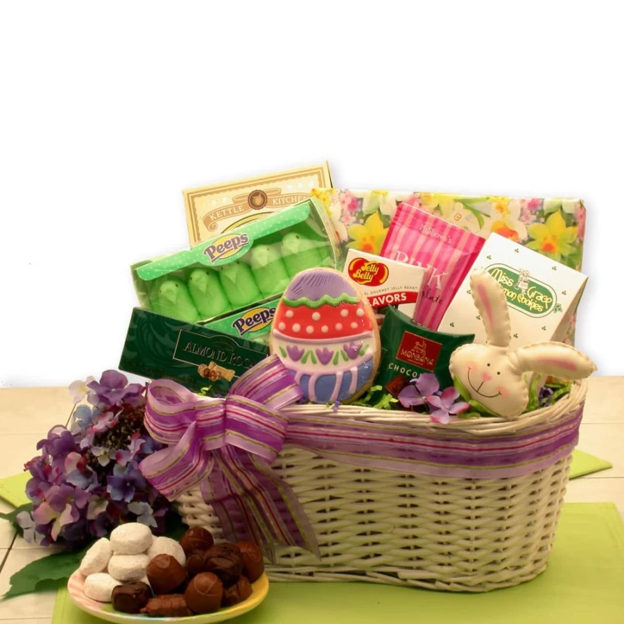 GBDS Gourmet Easter Gift Basket - Deluxe Spring Treats Collection for Holiday Celebrations