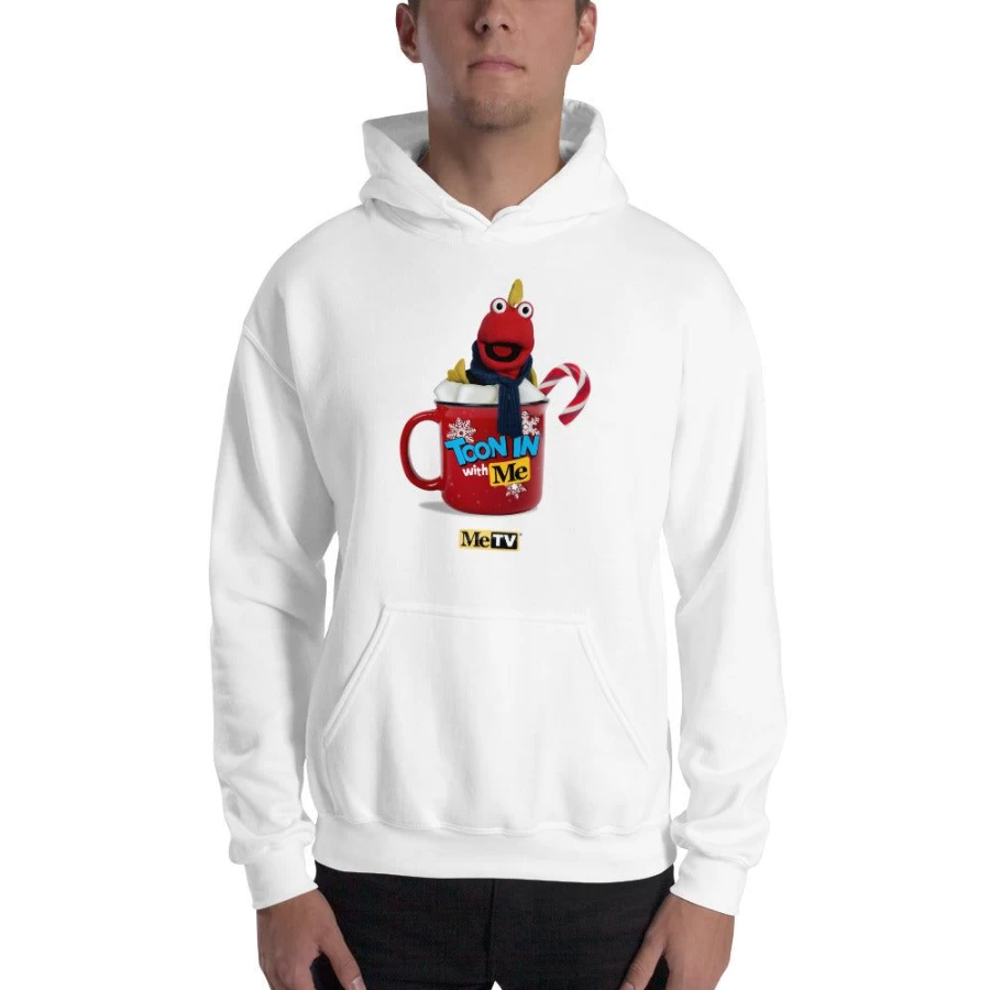 MeTV Custom Products Toony The Tuna Holiday Hoodie - Festive Cartoon Character Sweatshirt
