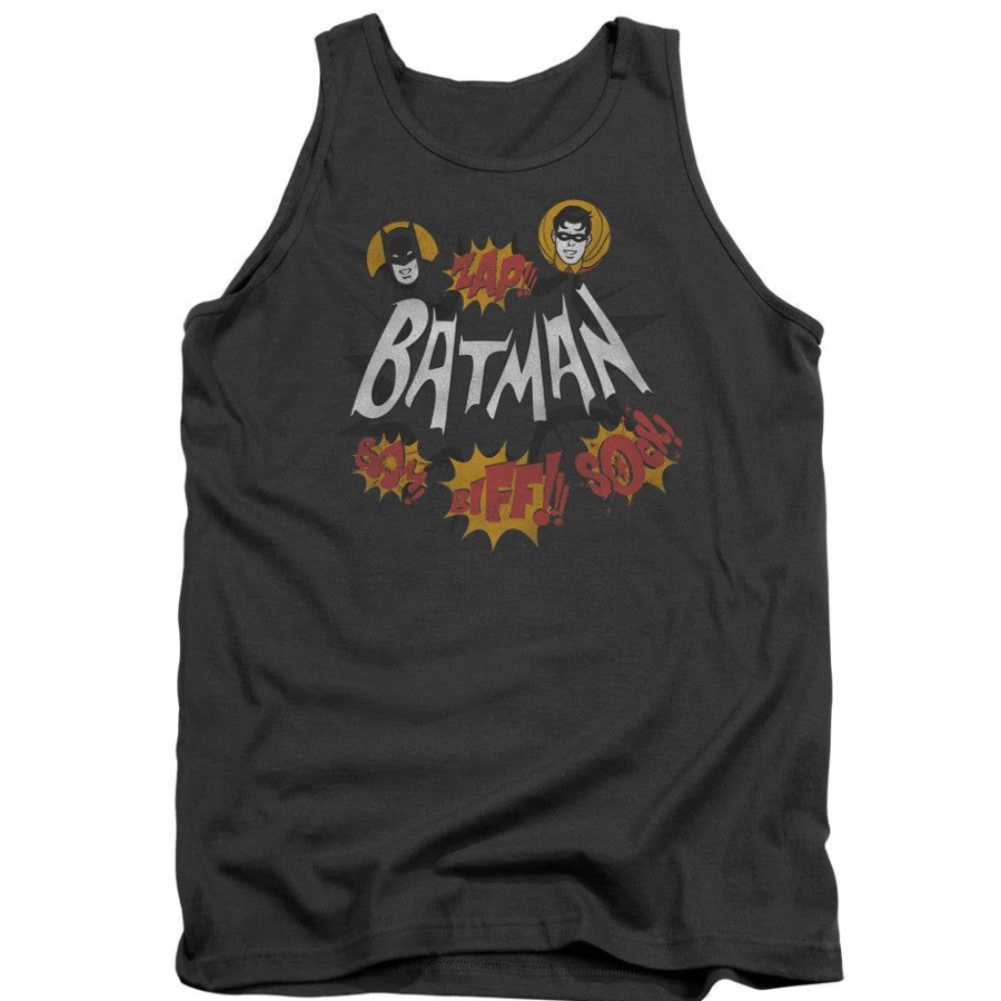 "MeTV Custom Classics Batman Unisex T-Shirt - Zap! Biff! Bam! Superhero Design"
