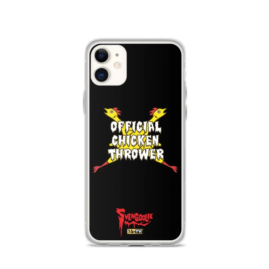 MeTV Custom Products Svengoolie Official Chicken Thrower iPhone Case - Fun Novelty Design