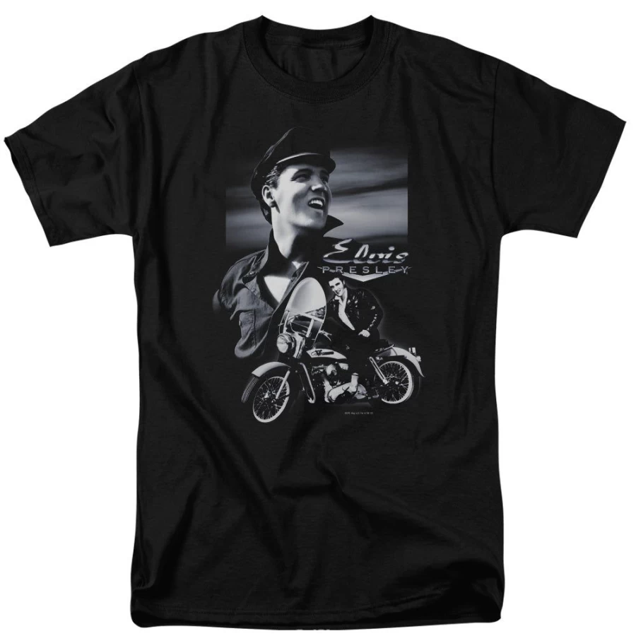MeTV Custom Classics Elvis Presley Inspired Motorcycle - Vintage Style Bike for Collectors