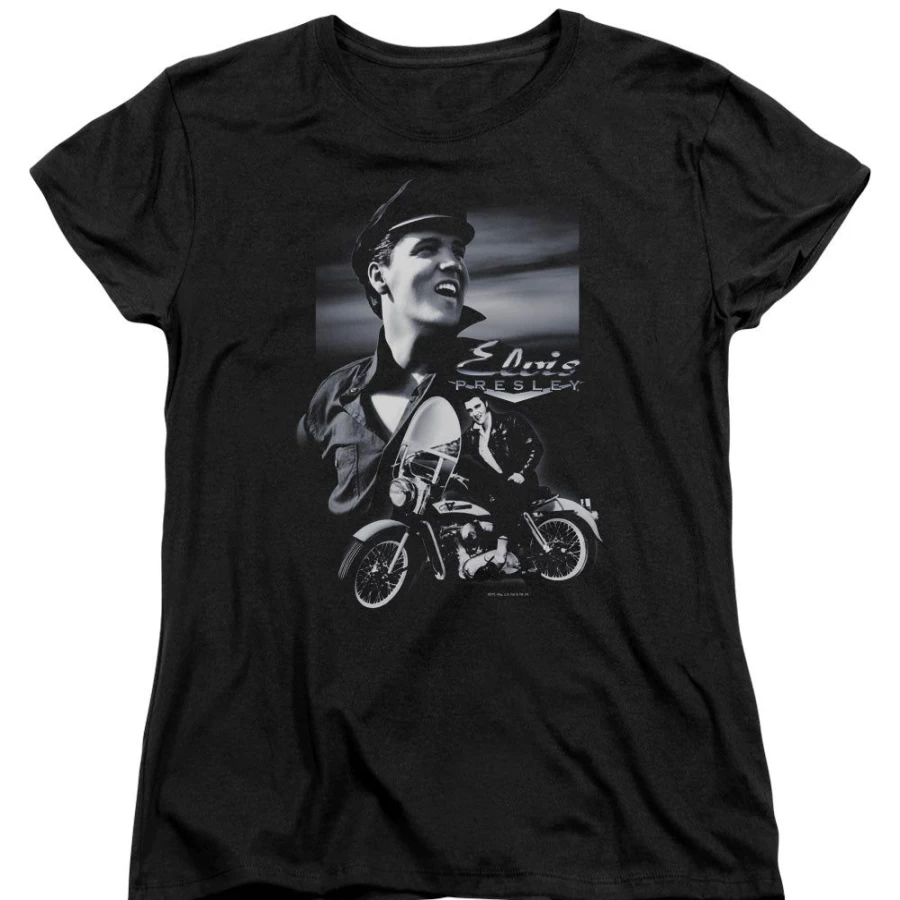 MeTV Custom Classics Elvis Presley Inspired Motorcycle - Vintage Style Bike for Collectors