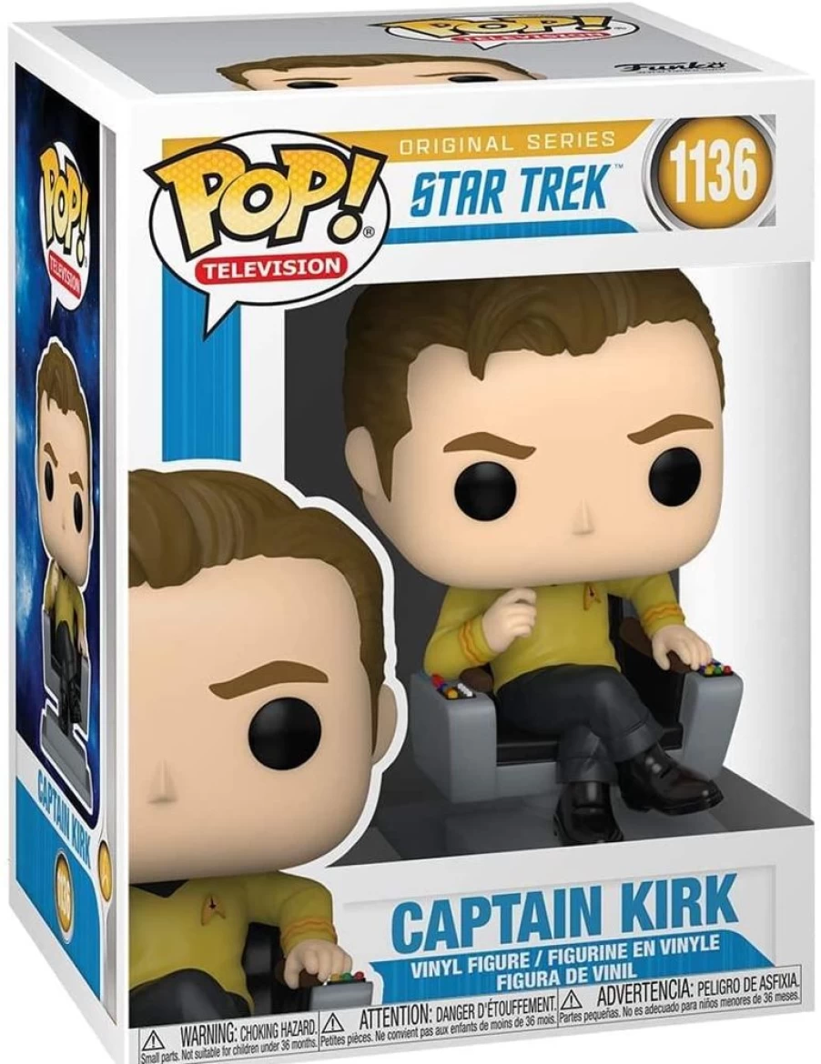 Toynk Star Trek Captain Kirk in Chair Funko Pop! Vinyl Collectible Figure