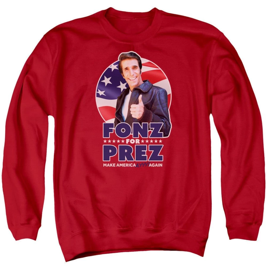 "MeTV Custom Classics Happy Days - Fonz For Prez Unisex T-Shirt"